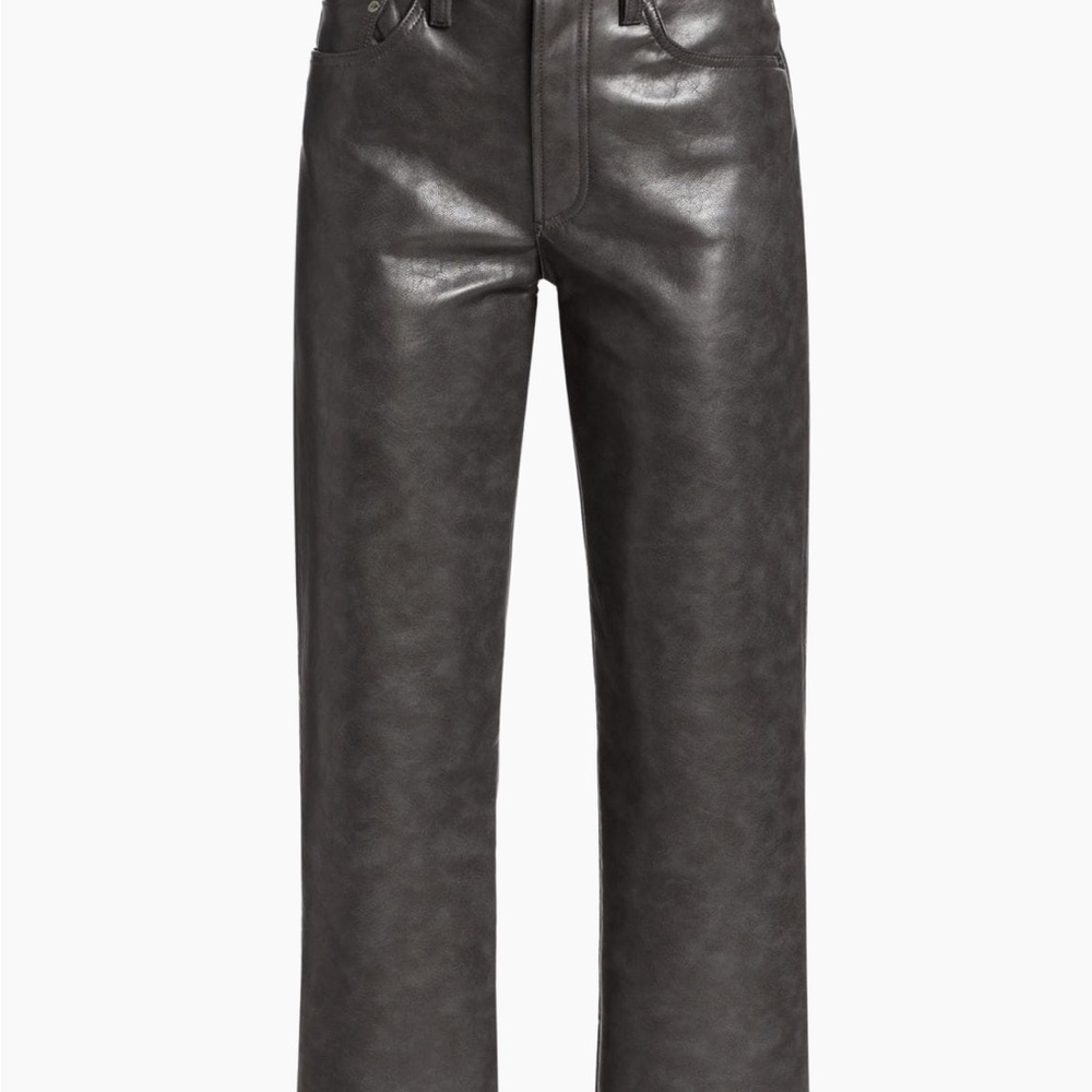 NWT Agolde Recycled Leather Sloane Jean. Sz 29 - Picture 4 of 7